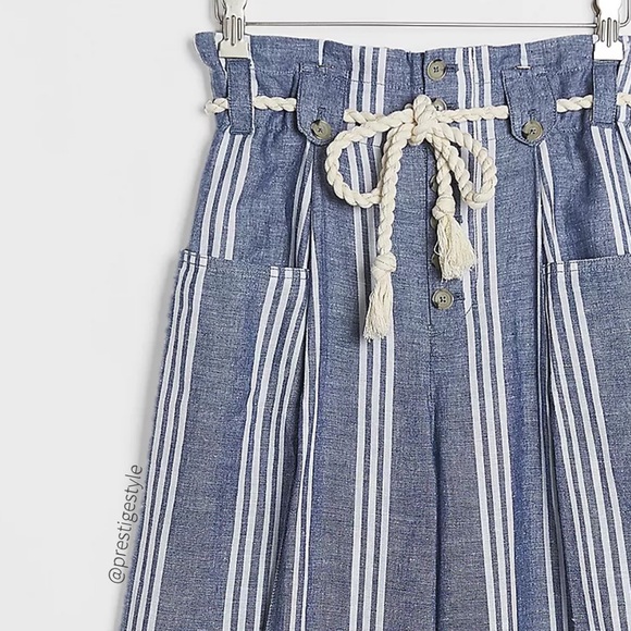 Anthropologie Lilianna Striped Wide-Leg Pants - Picture 3 of 7